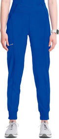 Womens Mid Rise Scrub Jogger Pants with 5 Pockets - Comfortable Fit
