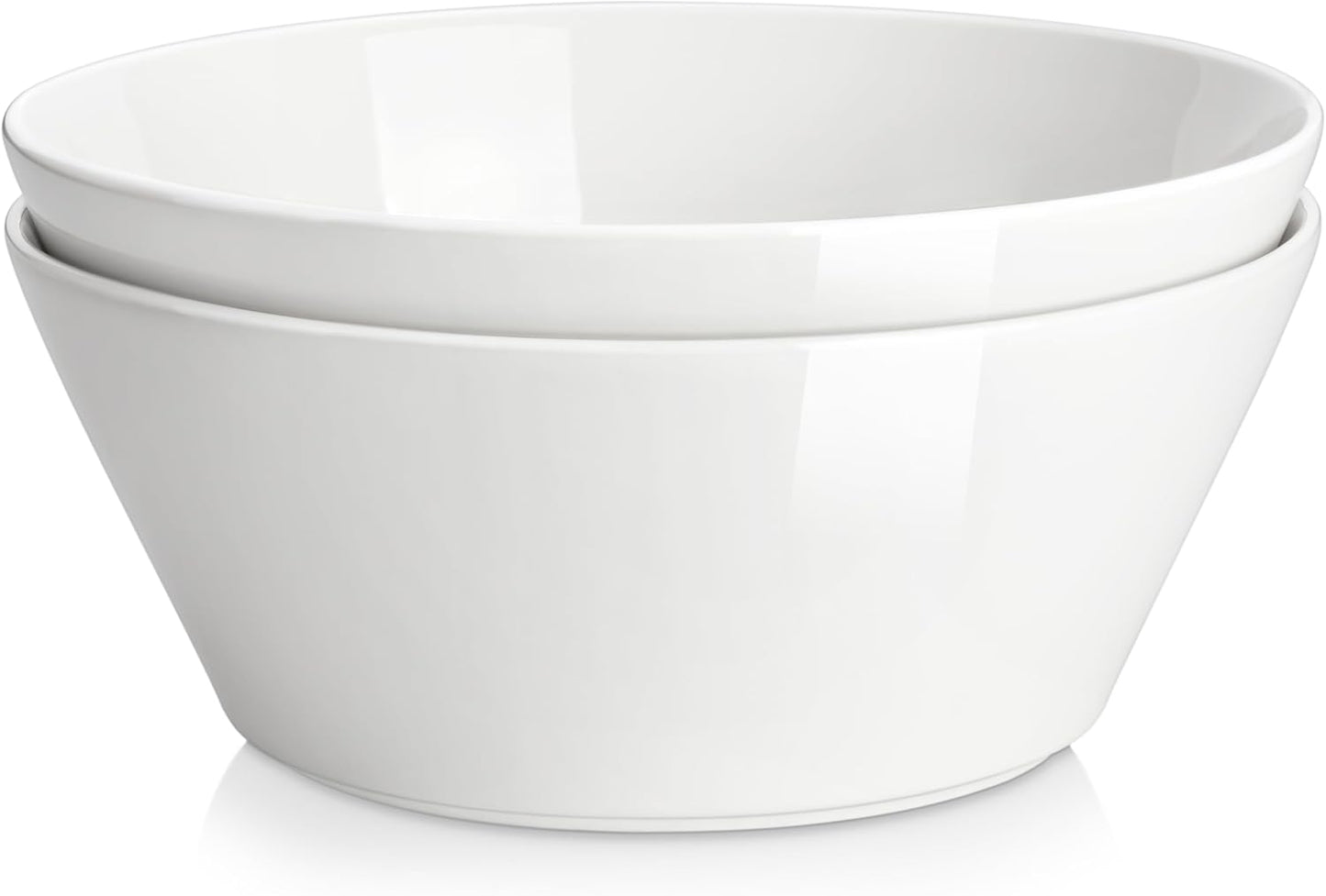 Large Serving Bowls Set of 2, 105 OZ Porcelain Kitchen Bowls