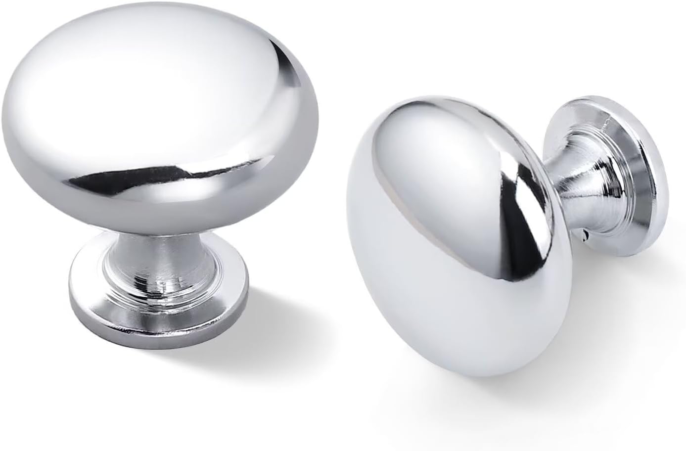 25 Pack Polished Chrome Cabinet Knobs for Modern Home Decor