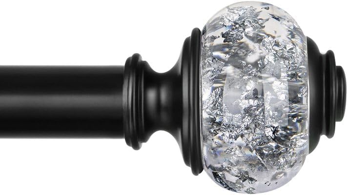 1 Inch Curtain Rods for Windows 69 to 140 Inches by USFOOK