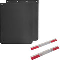 24x30 in Black Polymer Mud Flaps with Reflective Tape - Durable
