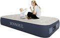 Air Mattress Twin with Built in Pump - 2 Min Self Inflating Bed