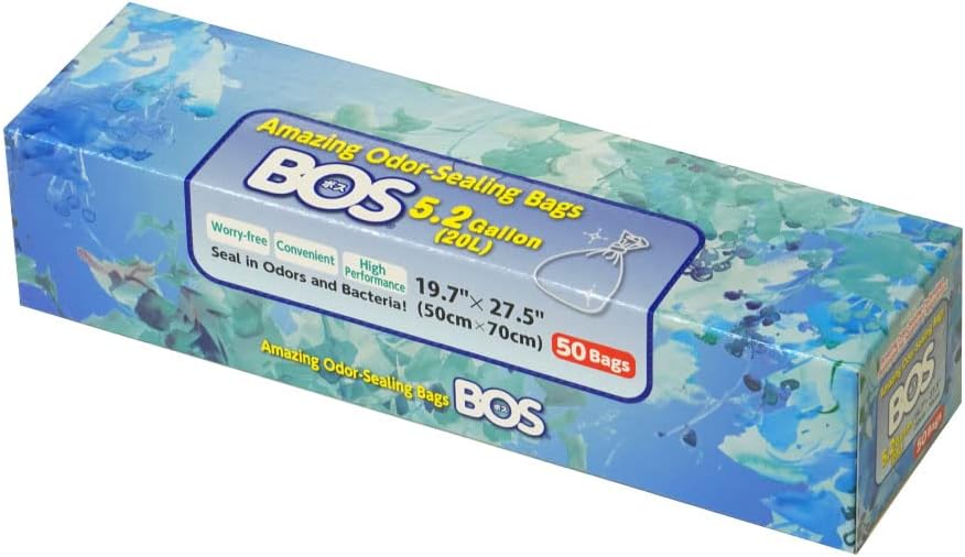 BOS Odor-Sealing Disposable Bags - Durable & Unscented (50 Bags)