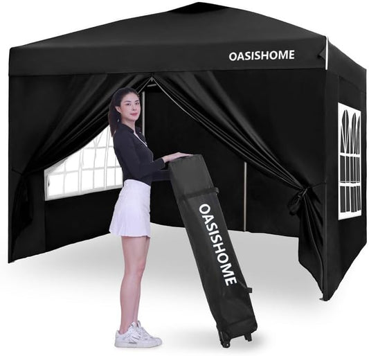 OASISHOME 10x10 Pop-up Gazebo: Instant Shade & Style!