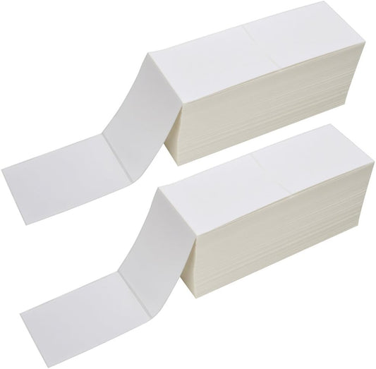 FungLam 4x6 Direct Thermal Labels - 4000 Labels, Perforated, Compatible with Zebra, Rollo