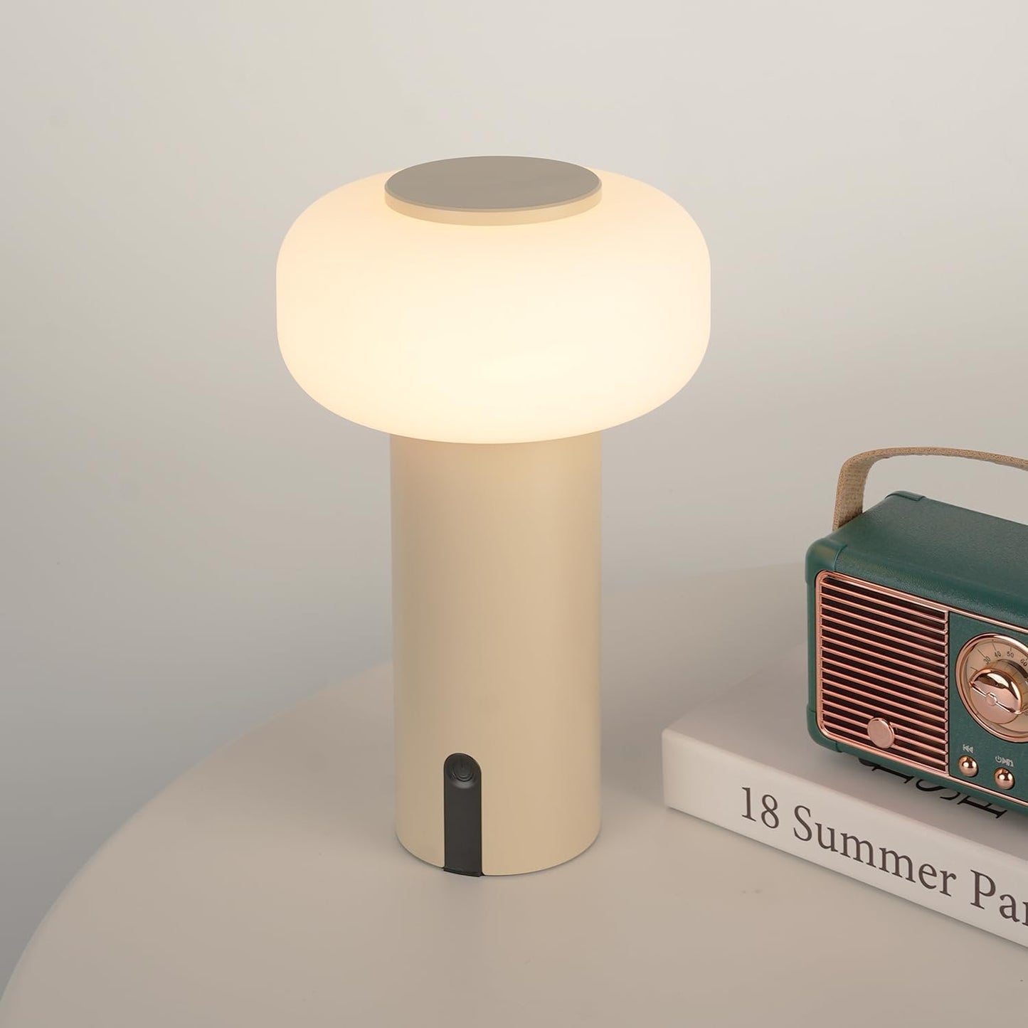 Shower Lamp Waterproof Portable Battery Operated Touch Dimmable