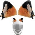 Cute Cat Ears Helmet Decorations Plush Stick-On Helmet Ears - Fun