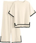 Imily Bela Womens Plus Size Lounge Set 2-Piece - Soft Knit Summer