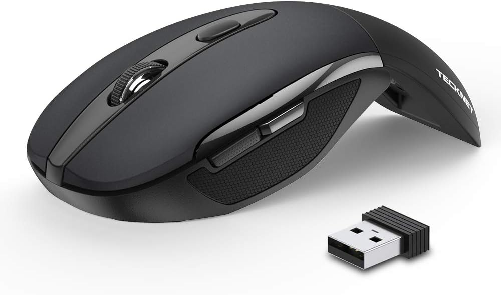 TECKNET Folding Wireless Mouse - 24 Months Battery Life