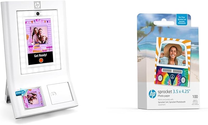 HP Sprocket Photobooth Instant Color Photo Printer for Events