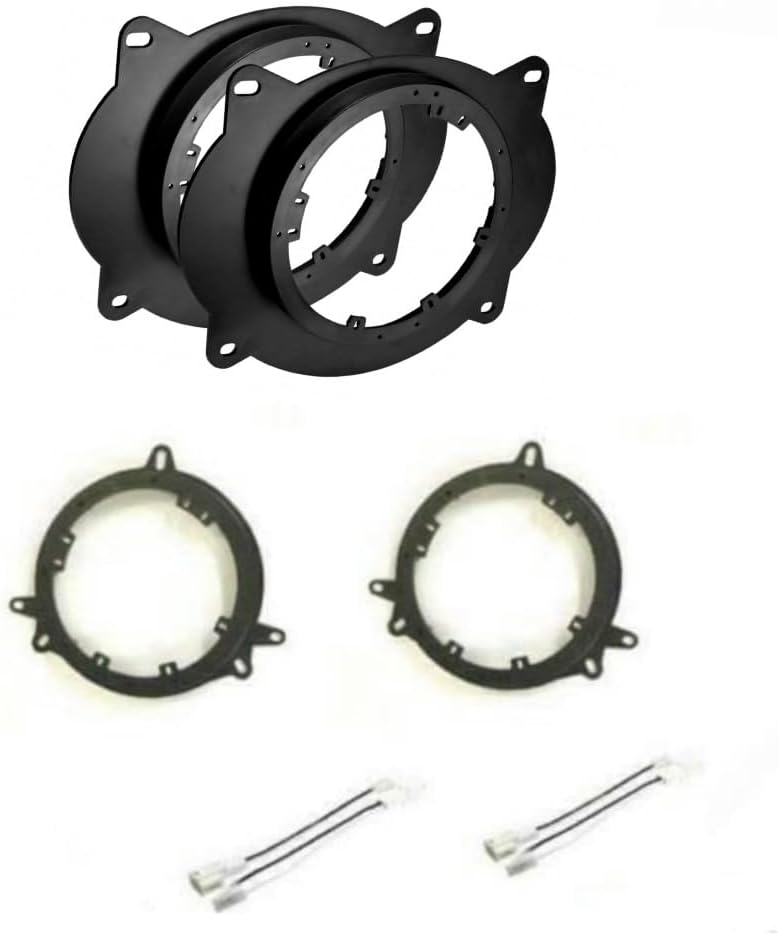 2 Pair 6 or 6.5 Inch Door Car Speakers Adapter Mount Plates