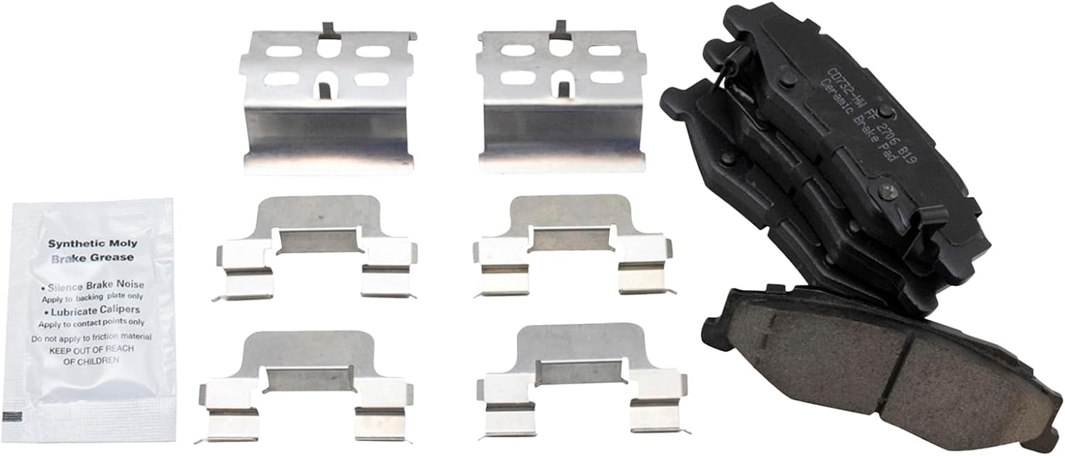TRQ Rear Brake Pads Ceramic for Cadillac XLR & Corvette Models