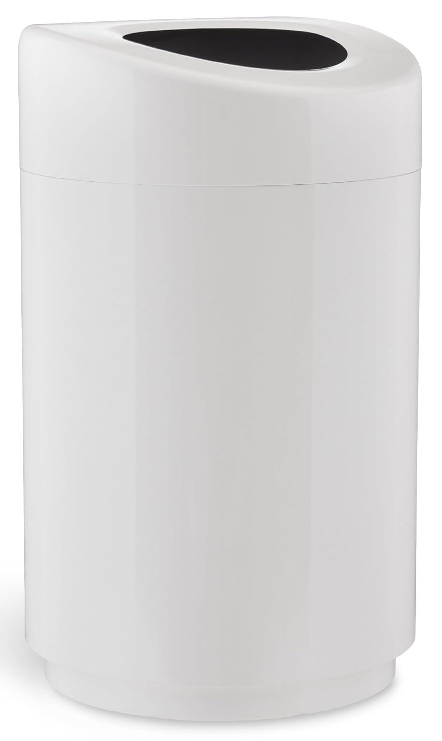 Safco Open Top Trash Can - Modern 30 Gallon Stainless Steel Design