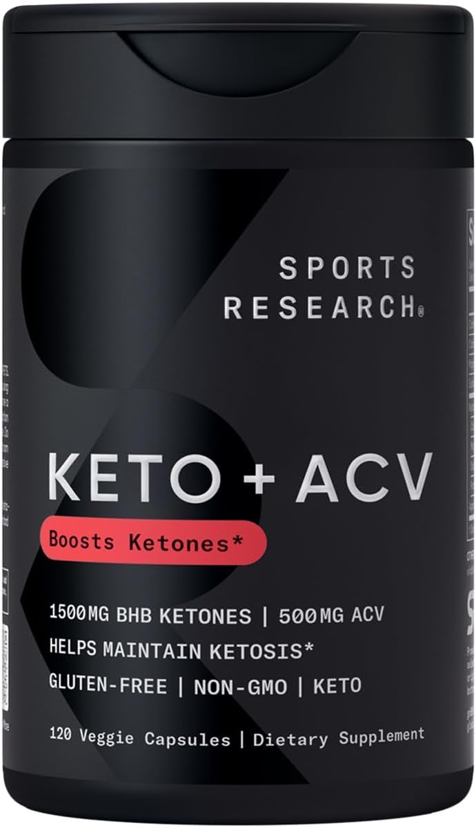 Keto Plus ACV Capsules - Diet Support with goBHB Exogenous Ketones - 120 Caps