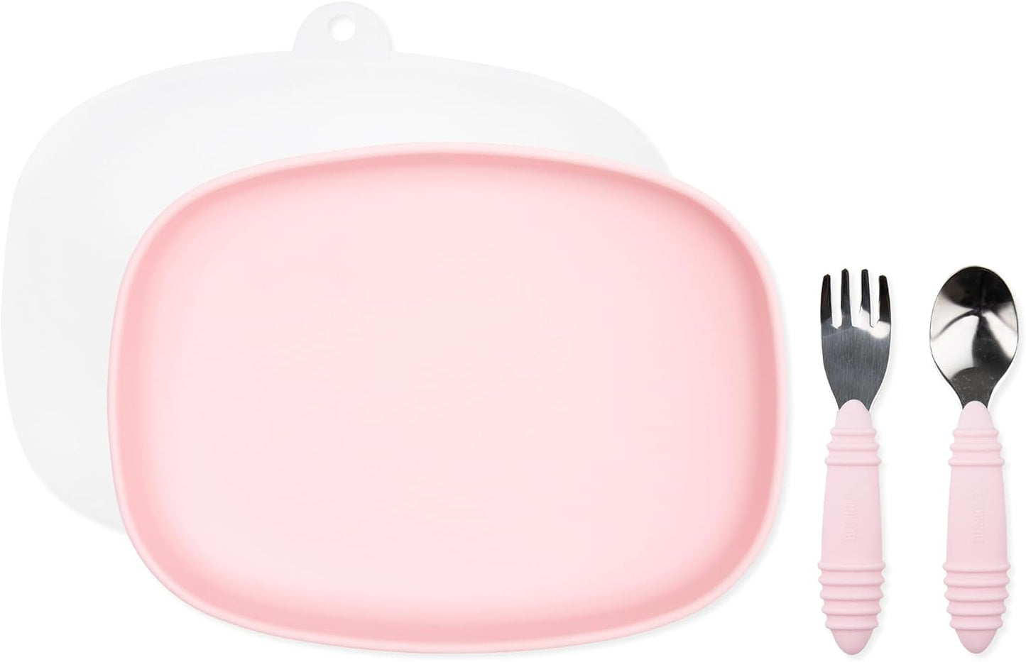 Bumkins Silicone Grip Tray Set for Toddlers - Mess-Free Mealtime
