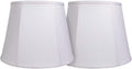 Double Tootoo Star White Lamp Shade Set of 2 - Large Drum Lampshades