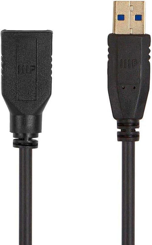 6ft Monoprice USB 3.0 Extension Cable - Fast Data Transfer for Multiple Devices