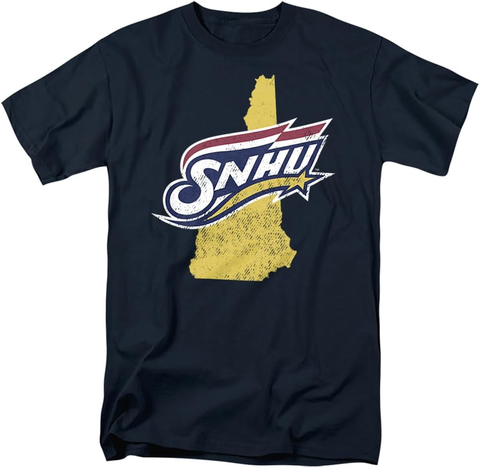 Official Collegiate Distressed State Shape T Shirt Collection