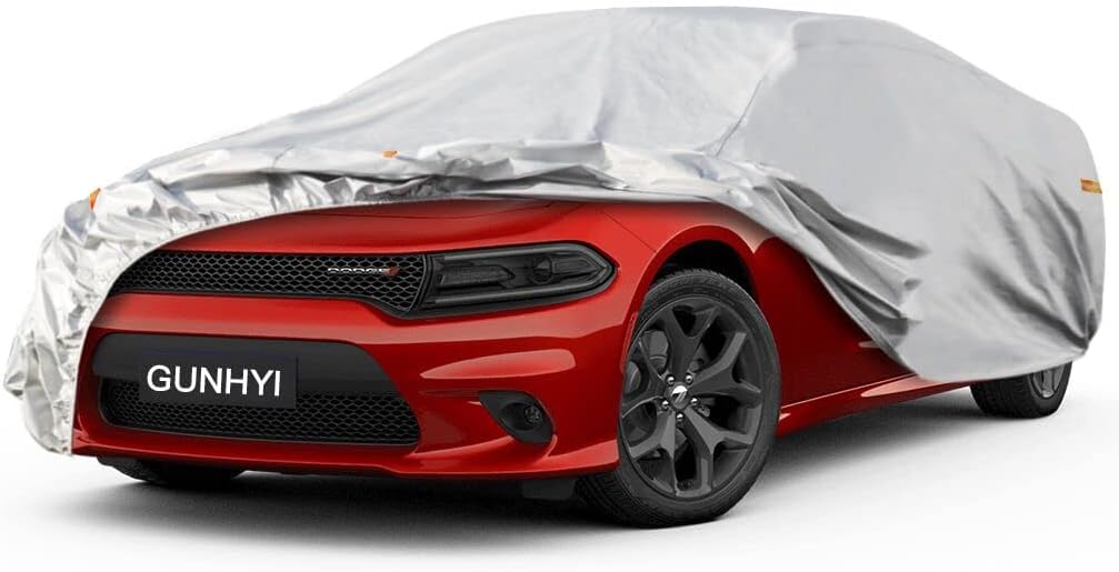 6 Layers Sedan Car Cover Waterproof All Weather Protection