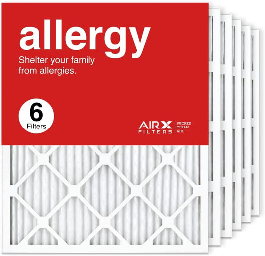20x25x1 Air Filter MERV 11 by AIRx Filters - 6 Pack Quality