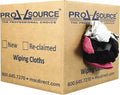 PRO SOURCE Low Lint Reclaimed Cotton Polo Shop Rags - 25 lb Box