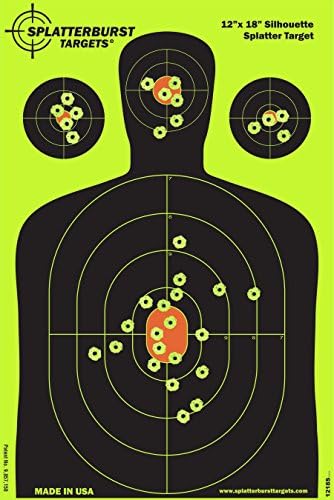 Splatterburst Targets - Bright Fluorescent Yellow Shooting Targets