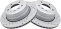 Rear Performance Brake Rotors Set for BMW 2006-2010 - Cross Drilled