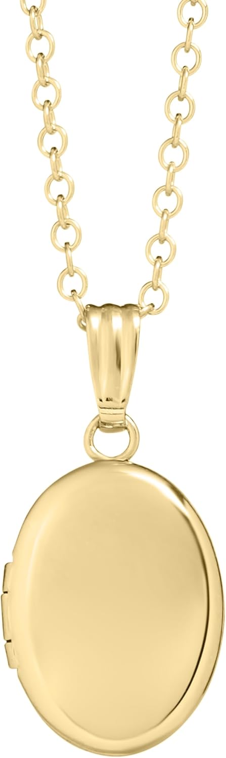 Girls Polished Locket Necklace - Perfect Gift for Little Ones