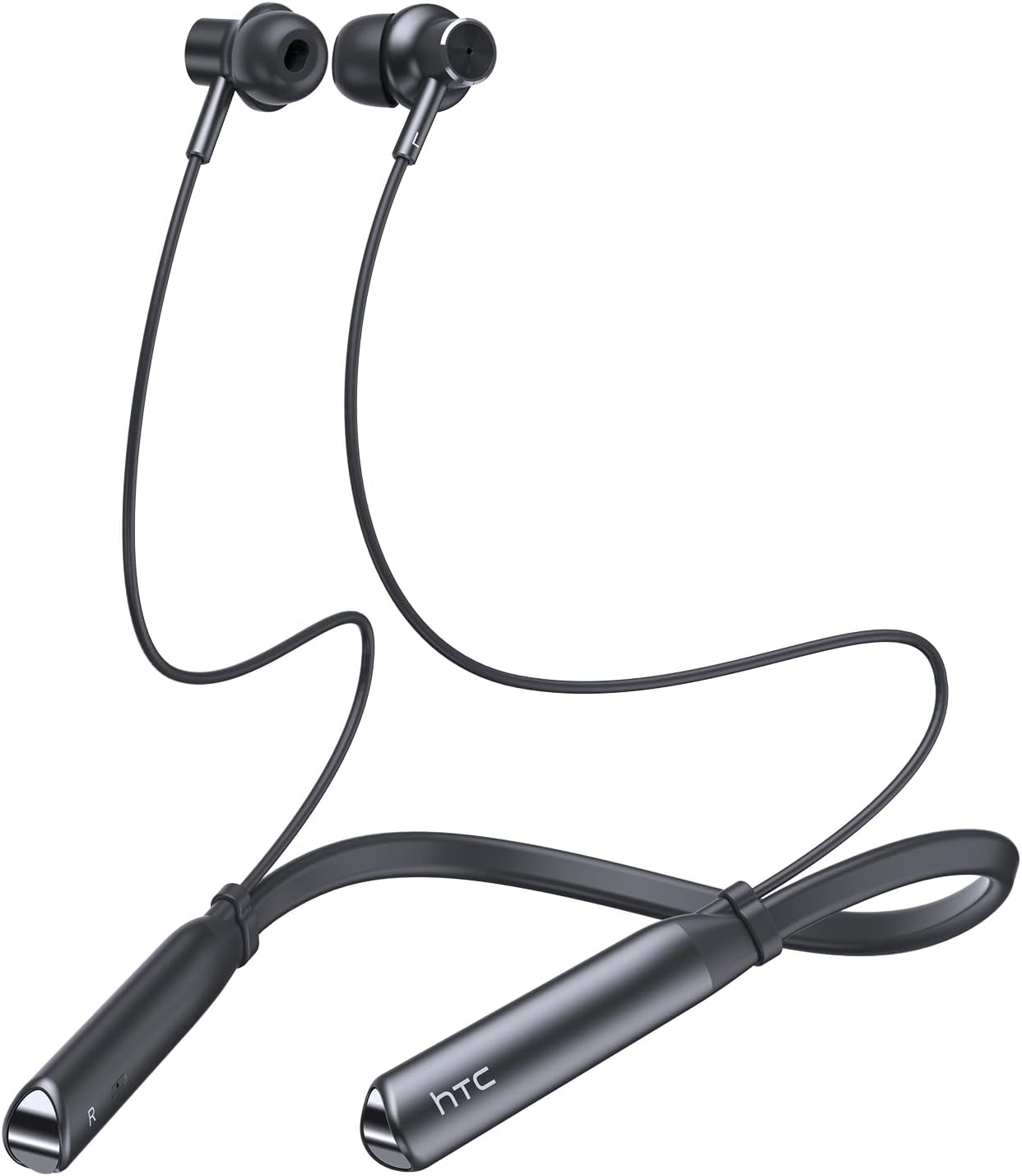 HTC Neckband Bluetooth Headphones with IPX5 Waterproof Design