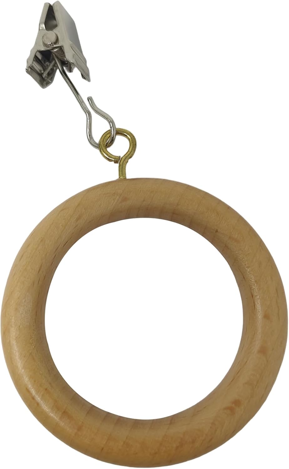 12 Premium Beechwood Curtain Rings | Window Hanging Hooks