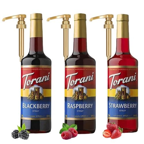 Berry Lovers Syrup 3 Pack for Italian Soda Flavoring Delight