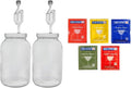 FastRack One Gallon Wide Mouth Jar Set with Twin Bubble Airlock