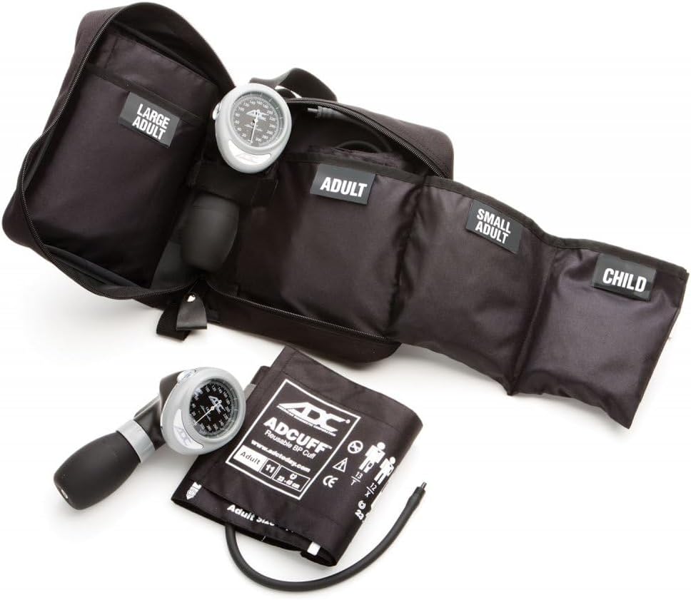 ADC 732-BK Multikuf EMT Kit with 4 Cuffs and Portable Gauge