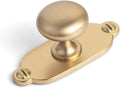 Goo-Ki Champagne Bronze Zinc Alloy Cabinet Knob with Backplate