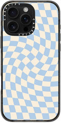 Impact Case for iPhone 16 Pro Max - Baby Blue Twist Clear Black