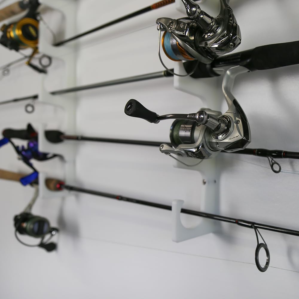 USA-Made TRAPSKI Fishing Rod Holder | Space-Saving Storage