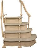 Confer Plastics Curve CCX-AG Drop in Above Ground Pool Step - Grey