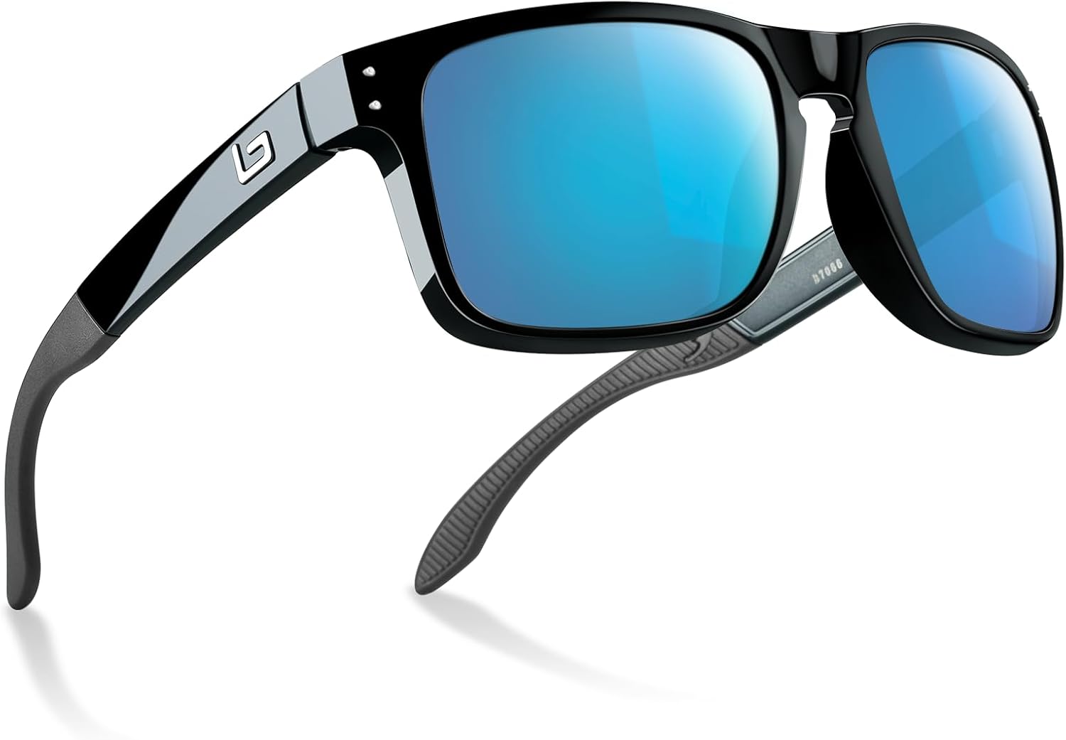 Bnus Italy Made Classic Sunglasses with Polarized Glass Lenses