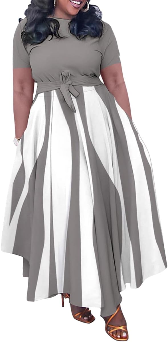 BFFBABY Plus Size A Line Dress for Women - Summer Casual Style
