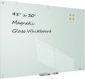 Premium 48 x 30 Inches Glass Dry-Erase Board for Office Use