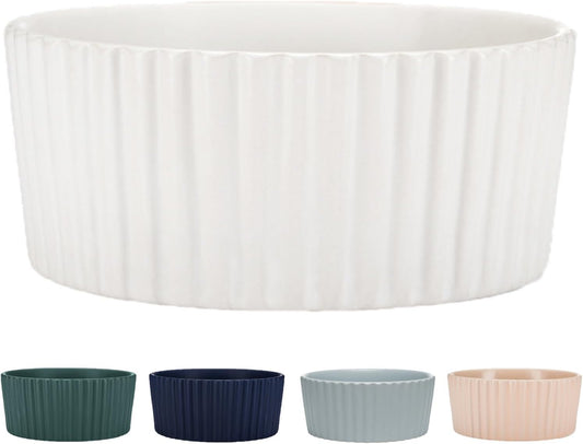 Waggo Ripple Ceramic Dog Bowl for Medium and Large Breeds