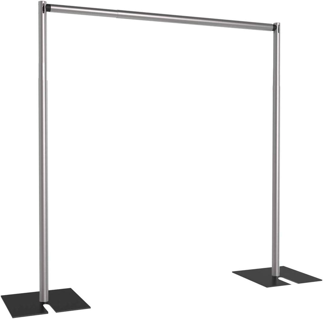 Pipe and Drape Backdrop Kit for Events and Parties - 8ft Tall