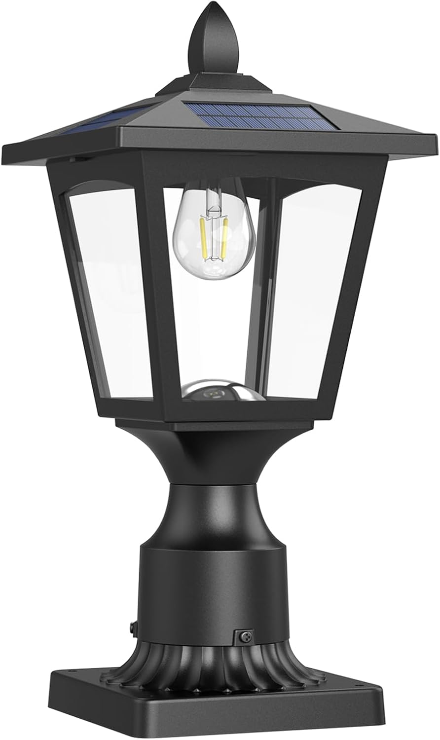 Greluna Solar Post Lights Outdoor for Pathway and Driveway
