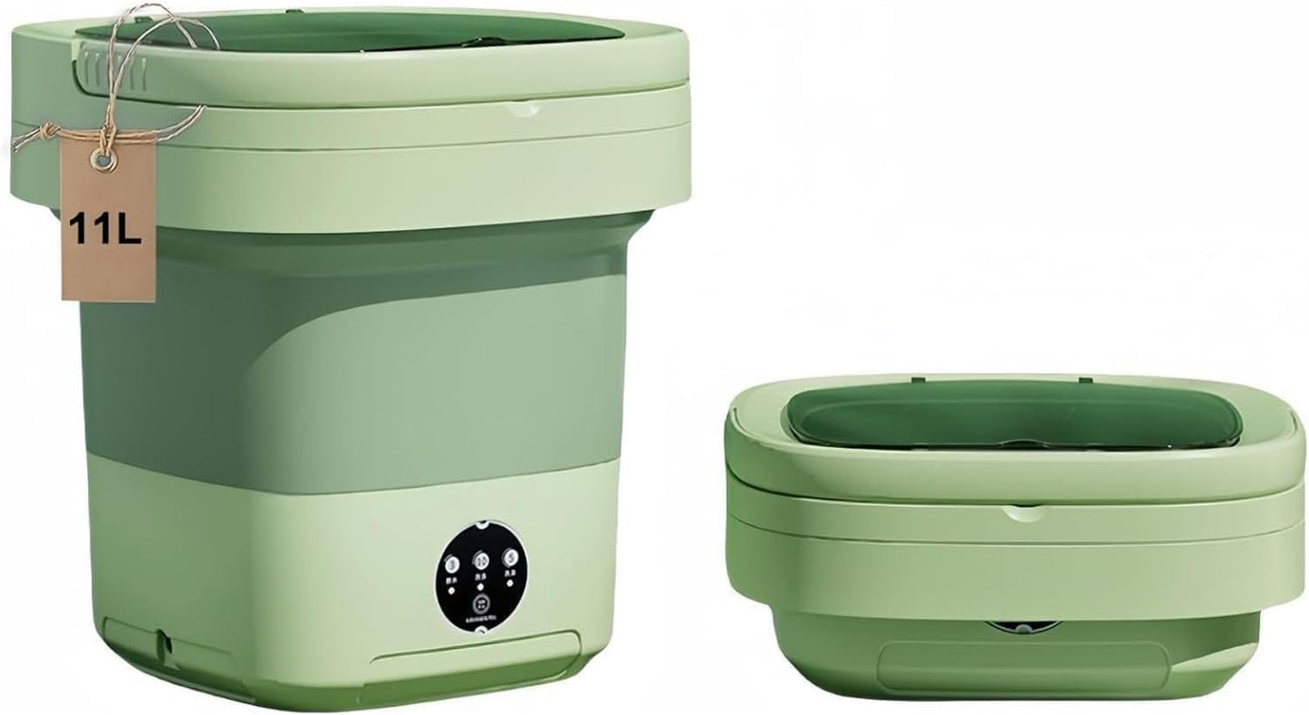 Portable Mini Washer: 11L Capacity, Deep Clean, Ideal for Apartments!