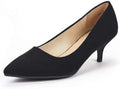 DREAM PAIRS Women's Kitten Heel Pointed Toe Pumps - Comfortable