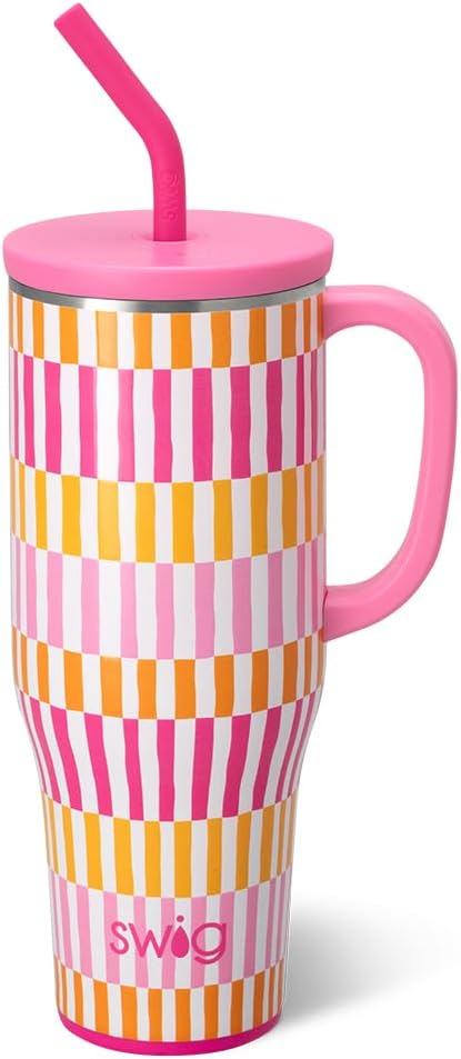 Swiglife 40oz Mega Mug - Insulated Tumbler with Handle & Straw
