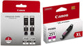 Canon PGI-250XL Black and CLI-251XL Magenta Ink Cartridges