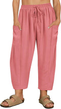 Stylish Plus Size Summer Pants for Women with Pockets and Flair