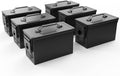 50 Cal Ammo Can Metal Storage Crate Case 6-Pack - Waterproof Steel