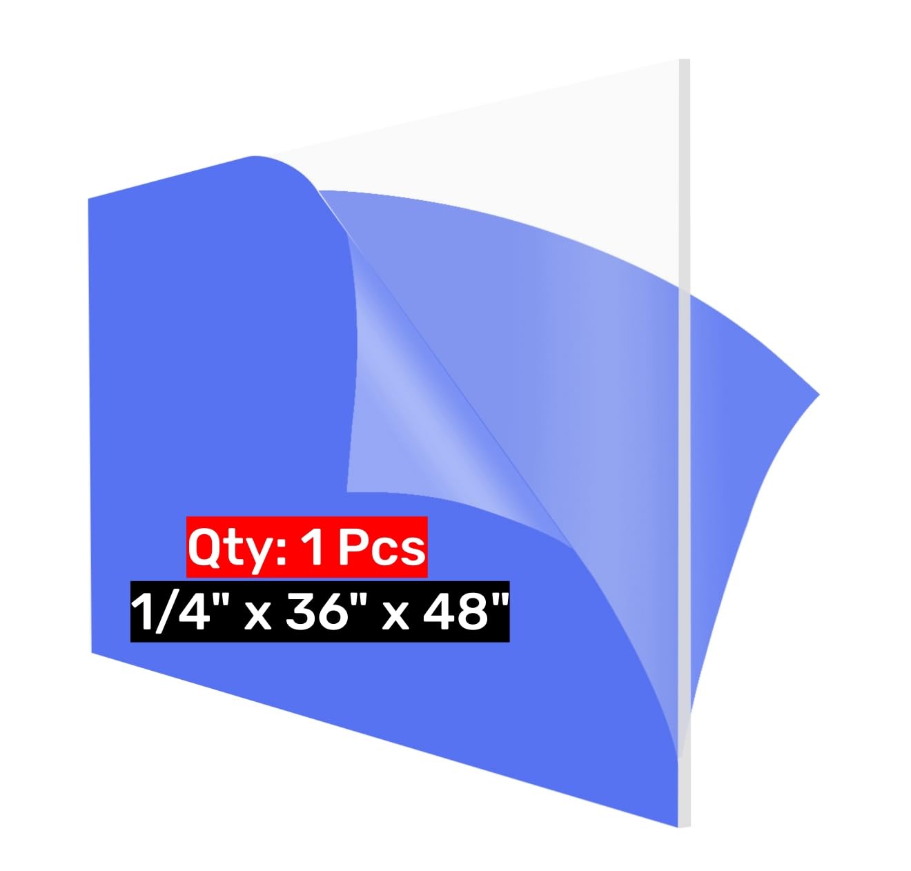 36x48 Clear Acrylic Sheets for Crafts and Display Projects